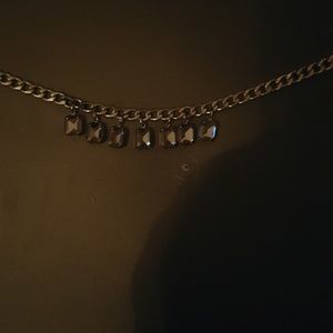 Stone colored chain with added rhinestones